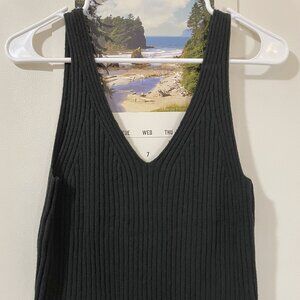 Gap Cashsoft Ribbed Tank Top Black